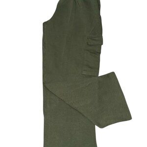 GREEN CARGO SWEATPANTS